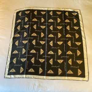 Prada Gold Silk Square Scarf - No Tags